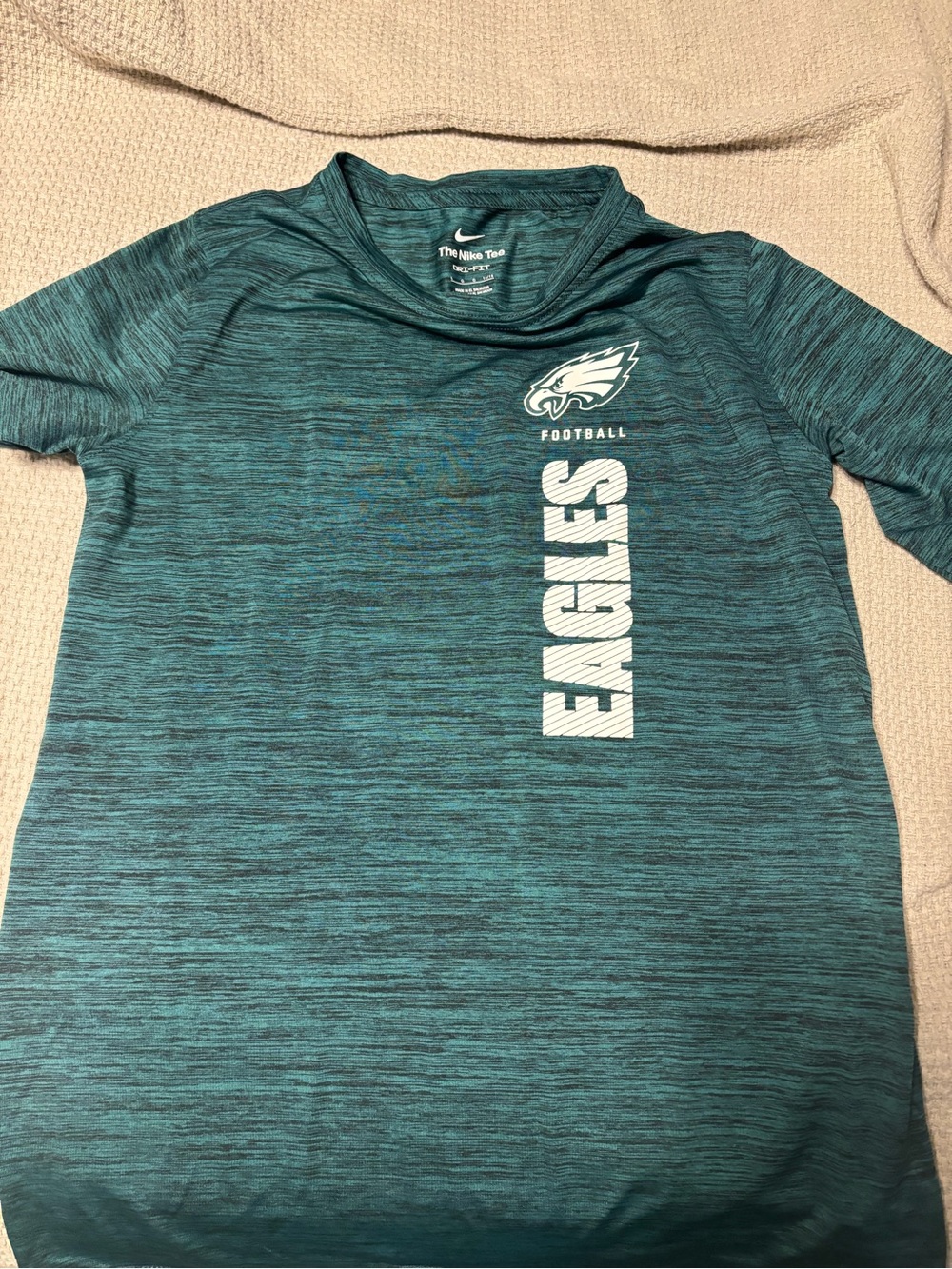 Nike Boys' Philadelphia Eagles Short Sleeve Tee - Teal/Black Heather